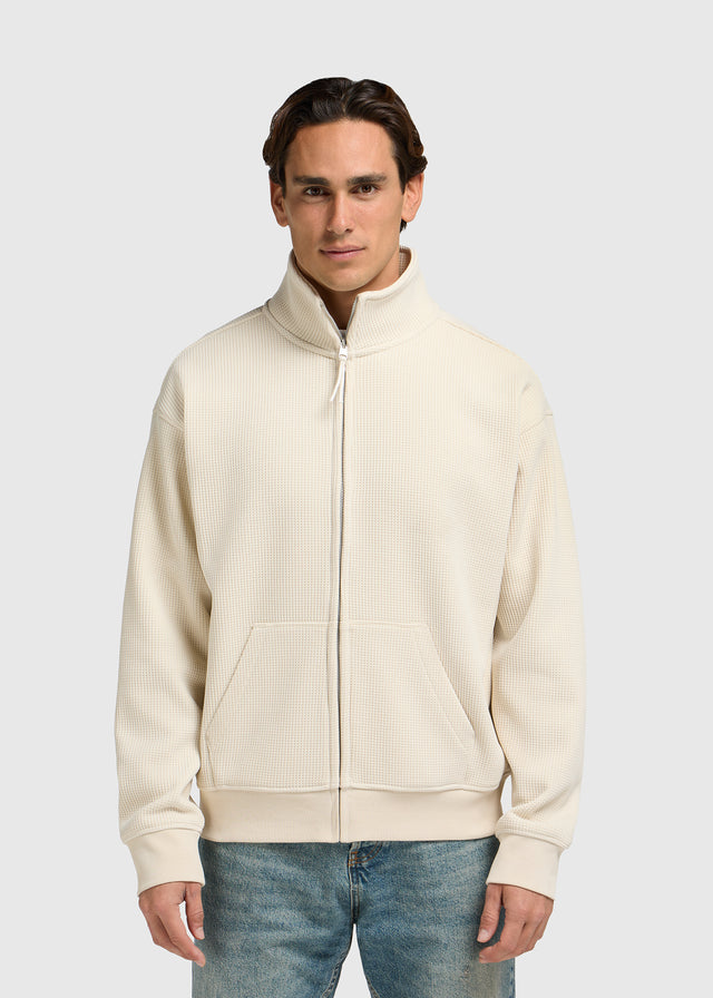 Waffle Full Zip - Sand