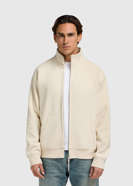 Waffle Full Zip - Sand