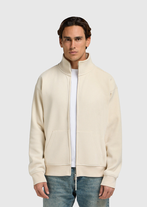 Waffle Full Zip - Sand