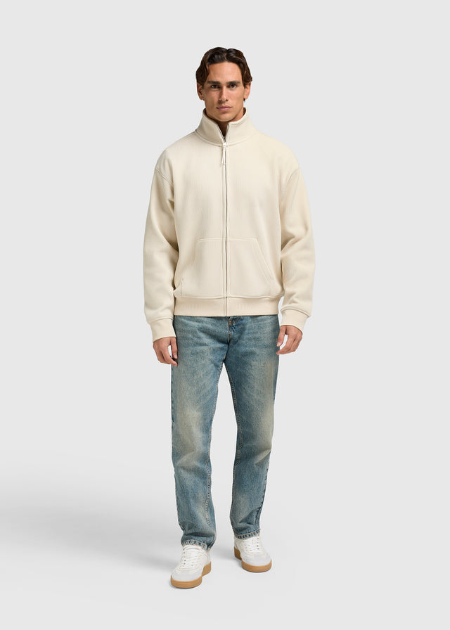 Waffle Full Zip - Sand