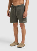 Washed Essential Sweat Short - Chimera Green