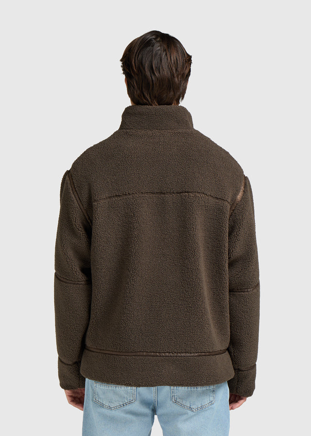Teddy Tape Jacke - Espresso