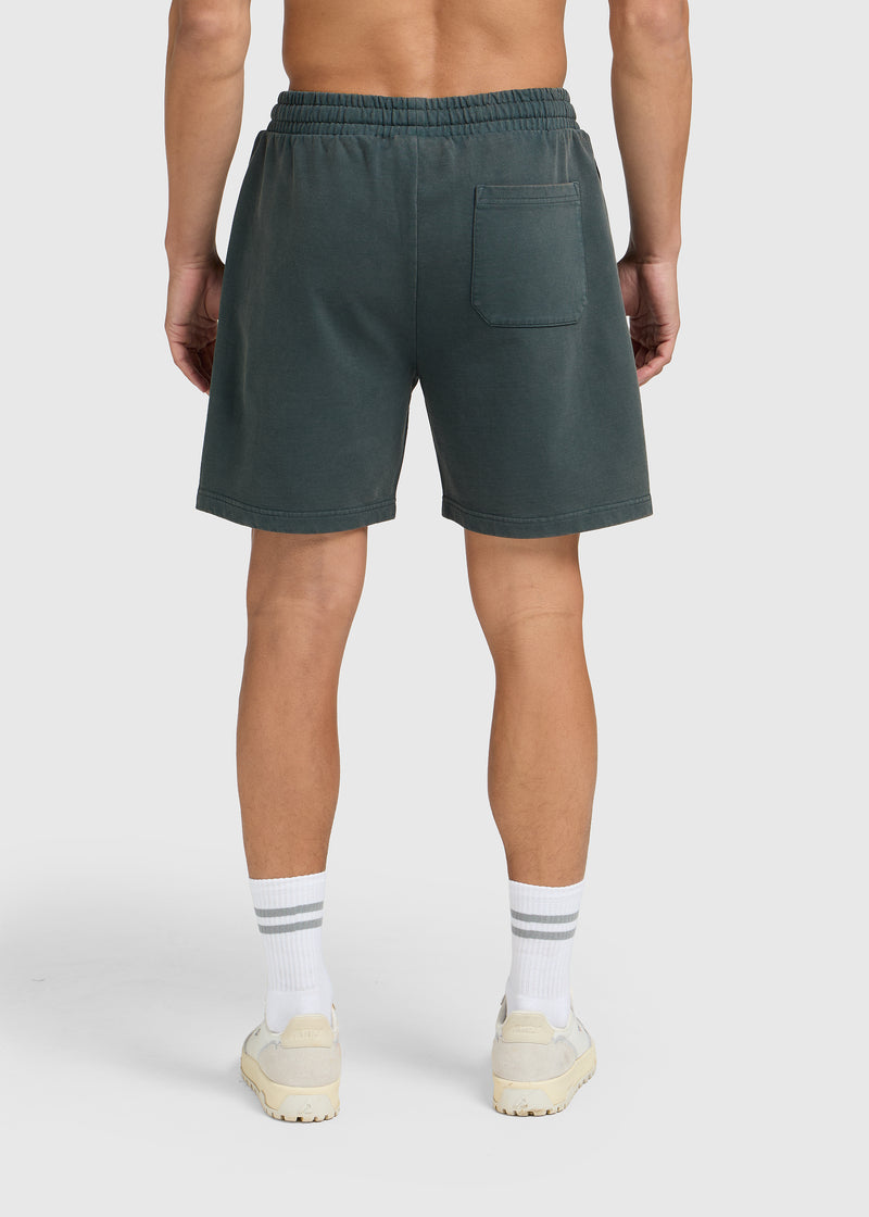 Washed Essential Sweat Short - Teal