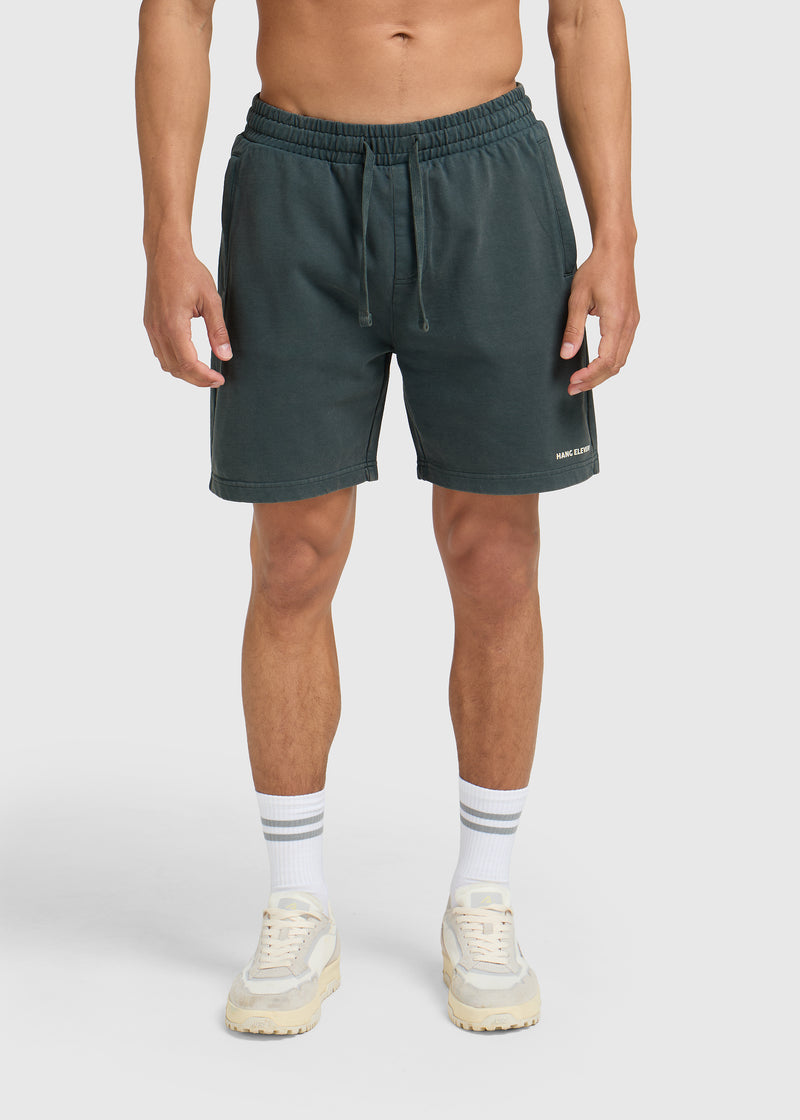 Washed Essential Sweat Short - Teal