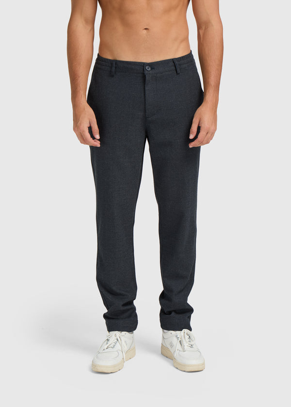 Herringbone Pantalon - Navy Blue