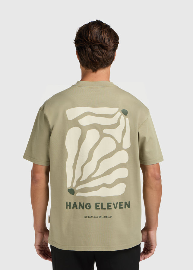 Botanisches Tee-Shirt – Schiefergrün