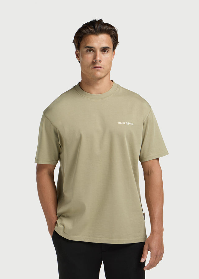 Botanisches Tee-Shirt – Schiefergrün