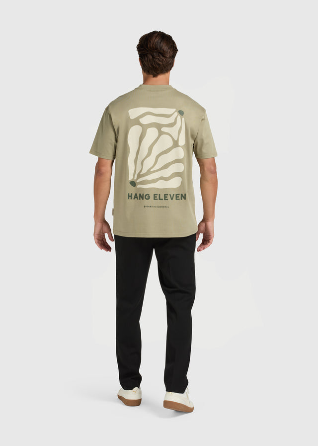 Botanisches Tee-Shirt – Schiefergrün