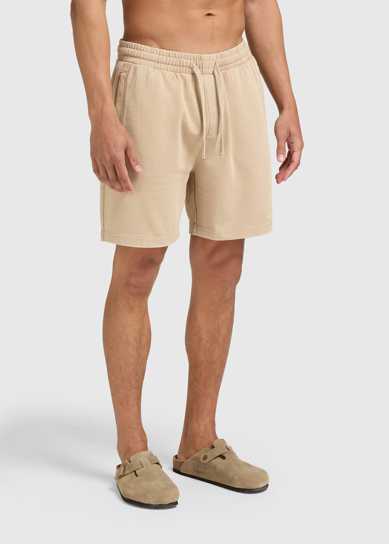 Washed Essential Sweat Short - Rust