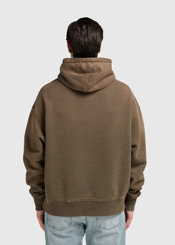 Heavy Dipped Hoodie - Brown