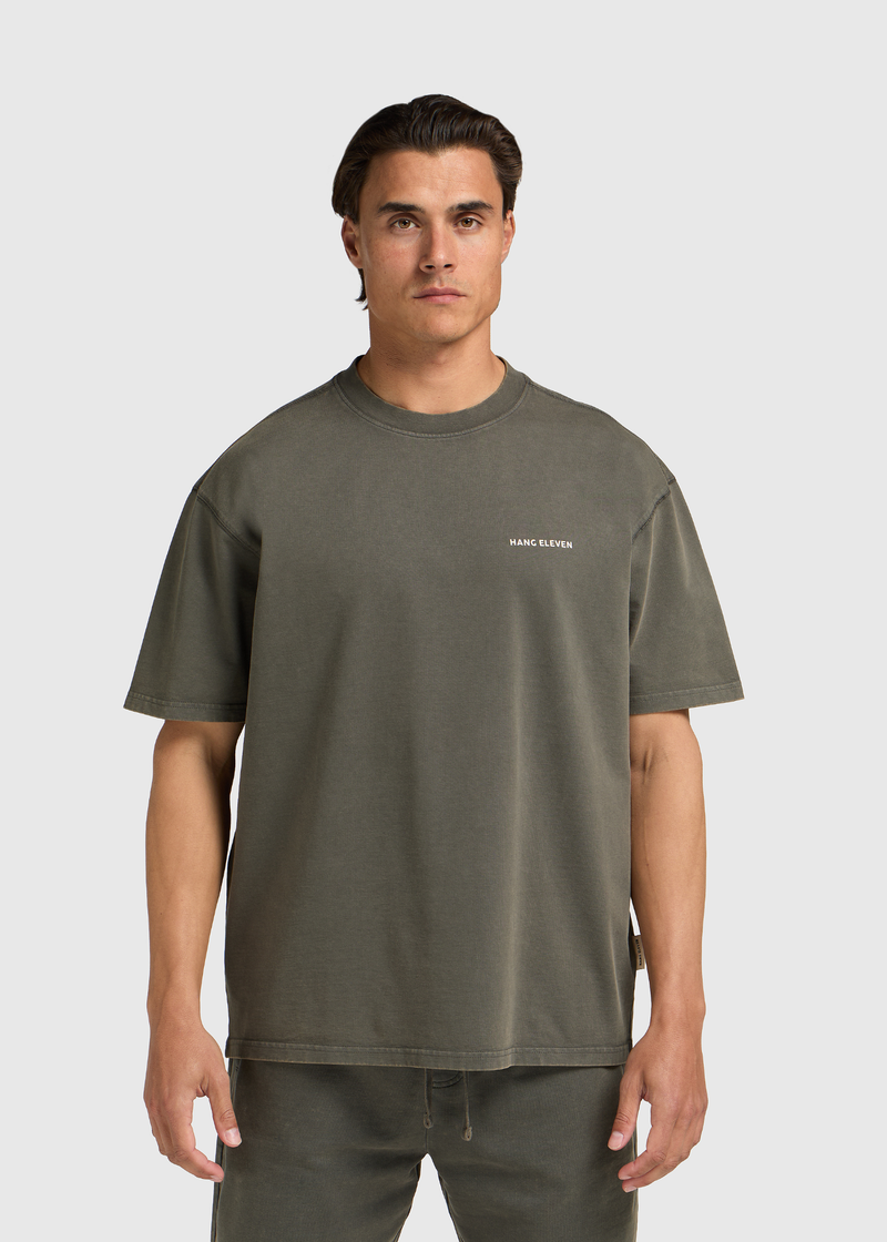 T-shirt essentiel délavé - Bleu dégradé