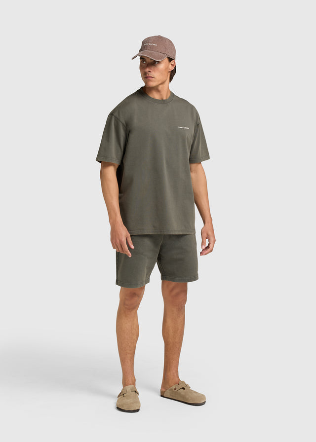 T-shirt essentiel délavé - Vert chimère