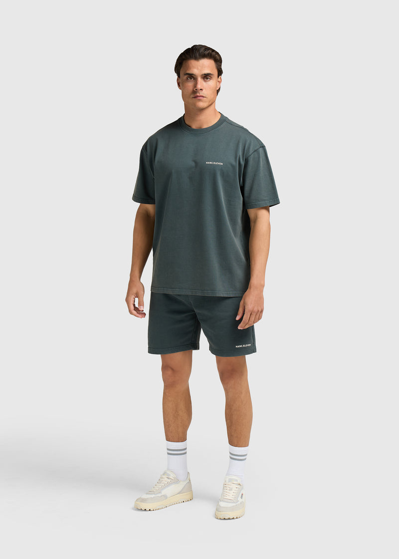 T-shirt essentiel délavé - Bleu dégradé