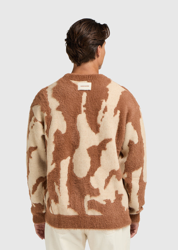 Hairy Glacier Knit - Brown