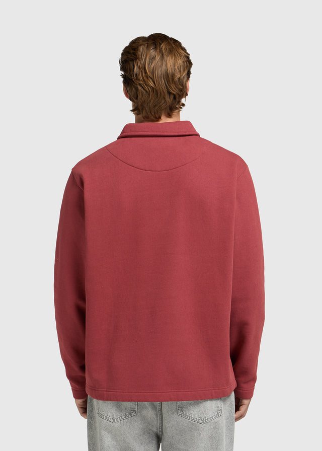 Vintage Washed Pocket Polo - Red