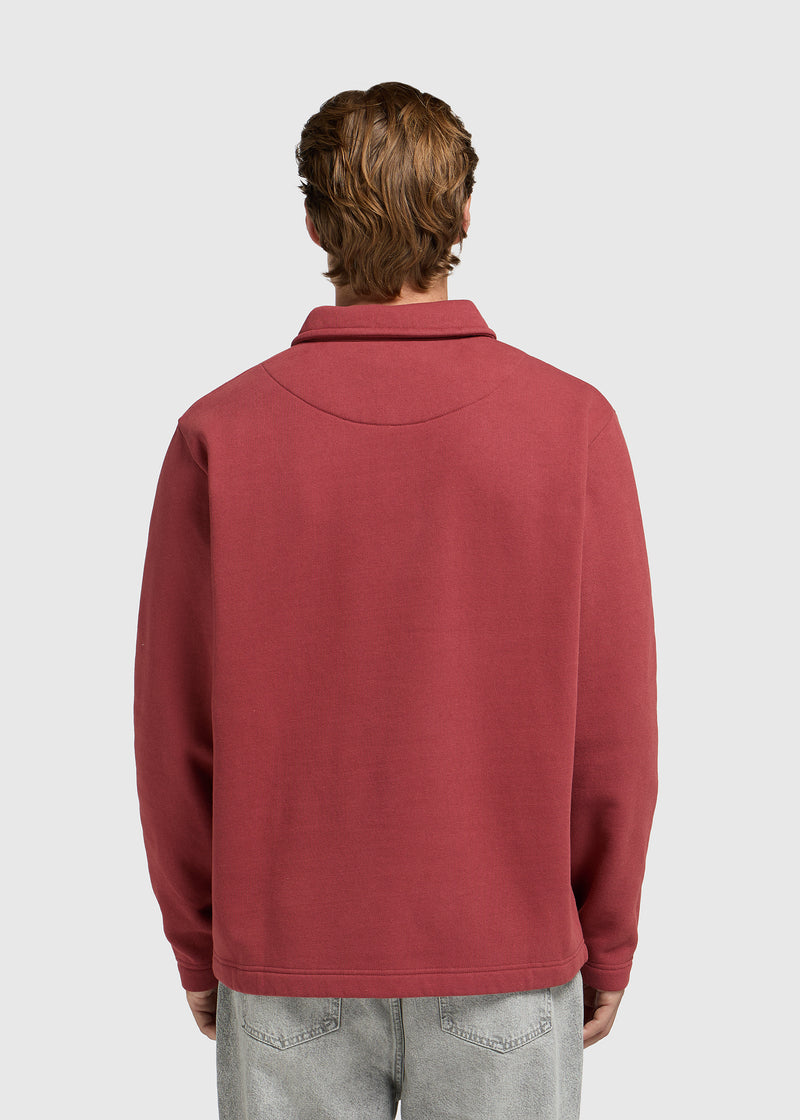 Vintage Washed Pocket Polo - Red