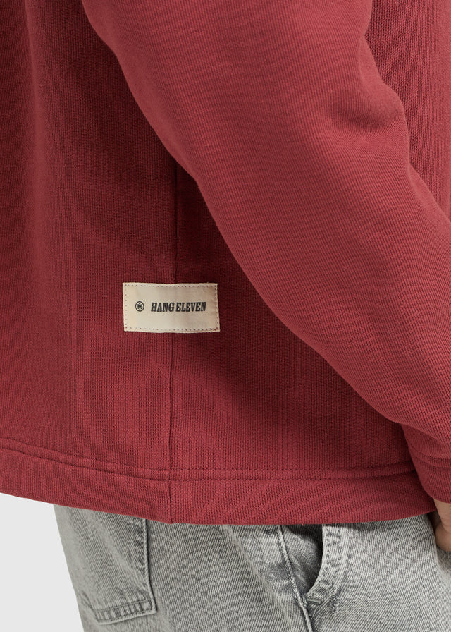Vintage Washed Pocket Polo - Red