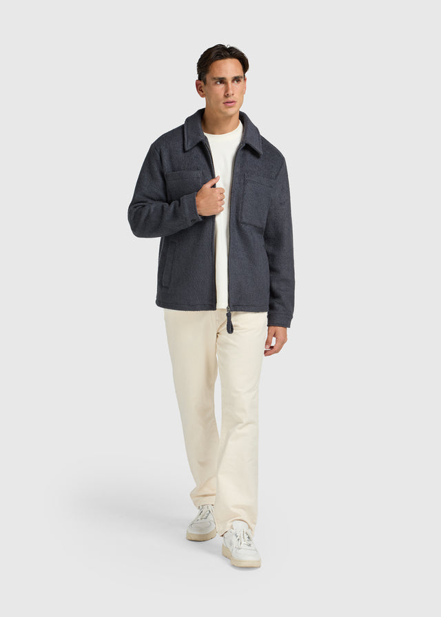 Veste en laine de qualité supérieure - Bleu marine