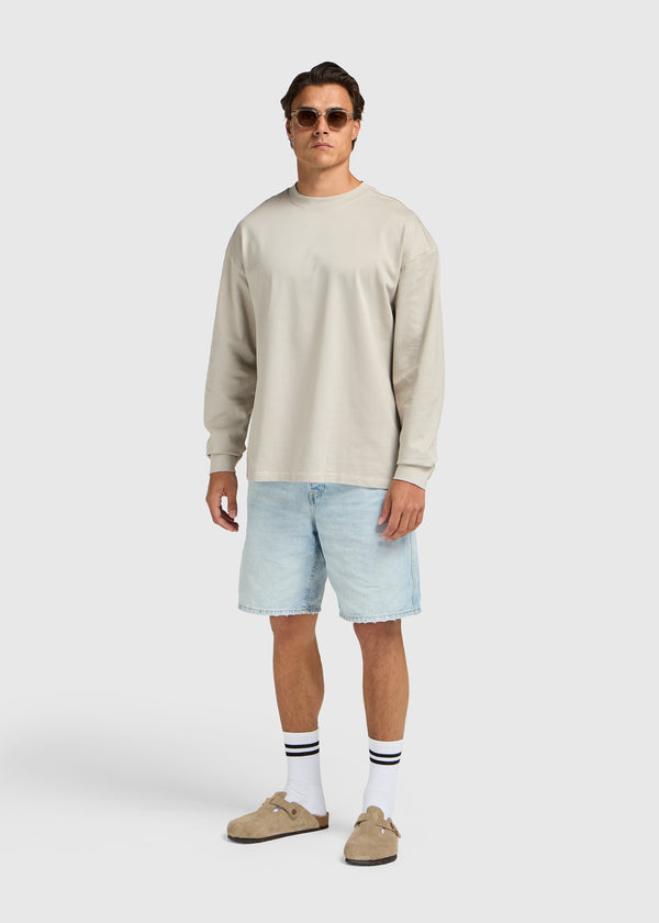 Contrast Longsleeve - Taupe