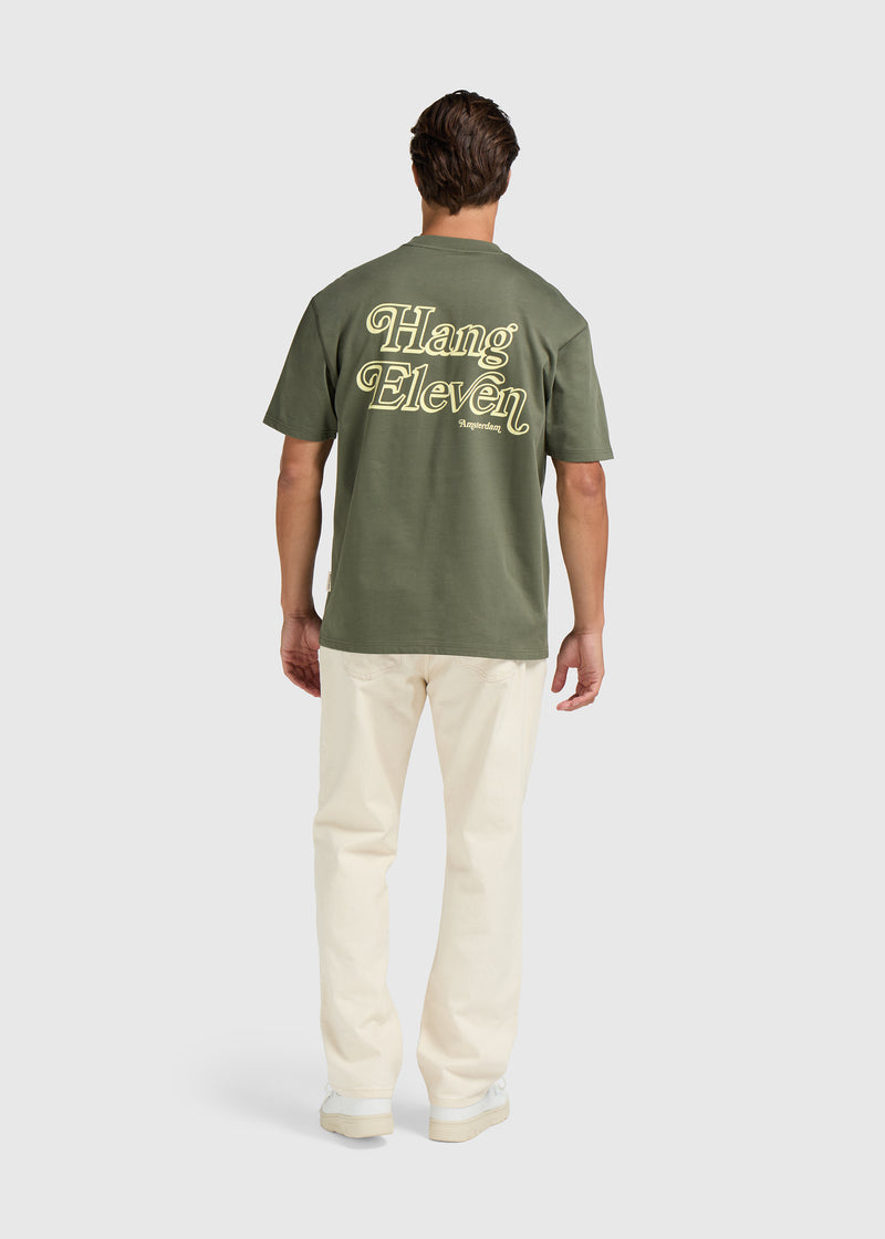 Signature-T-Shirt – Dunkelgrün