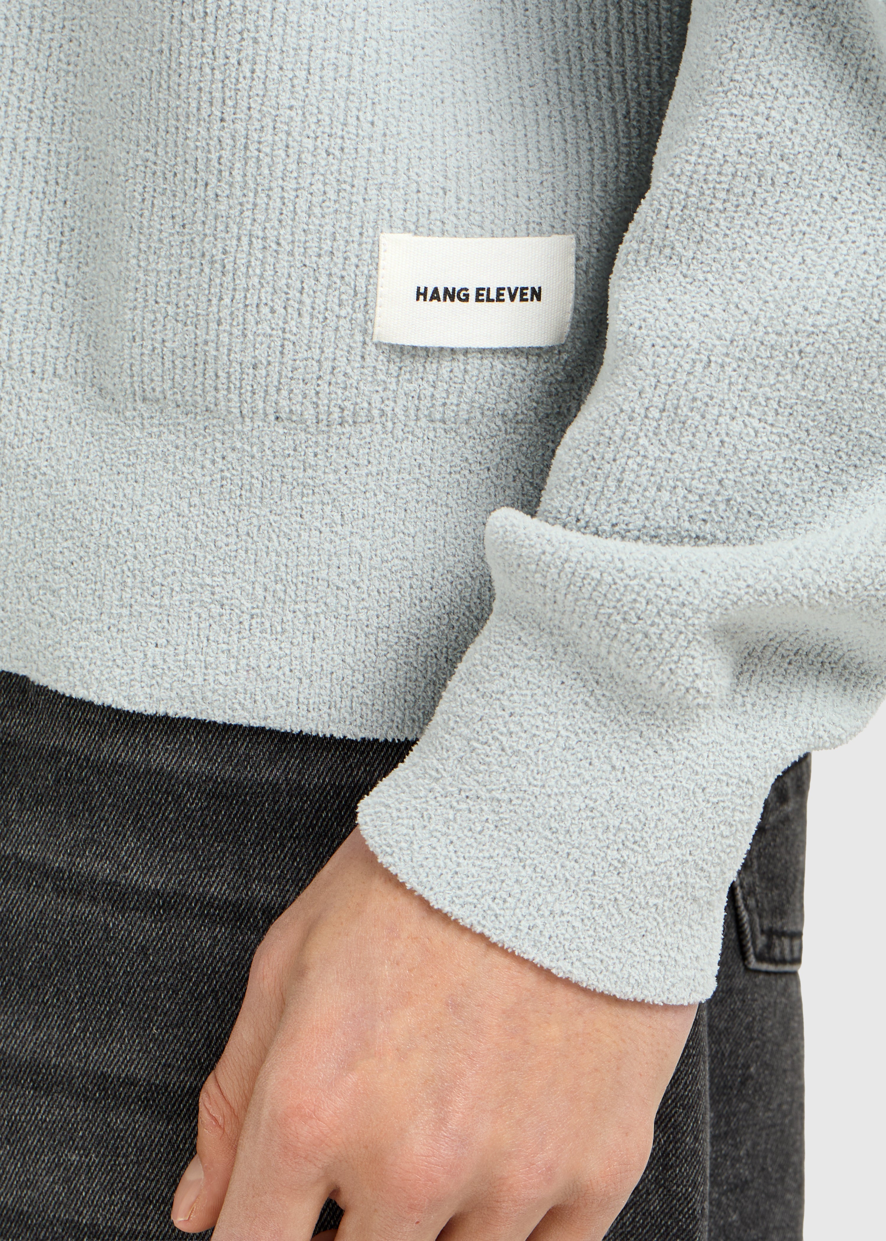 Structure Knit Crewneck - Light Blue