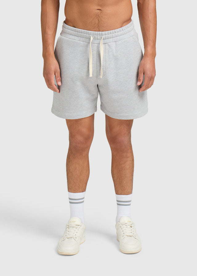 Vintage Washed Sweat Short - Grey Melee