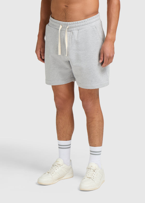 Vintage Washed Sweat Short - Grey Melee