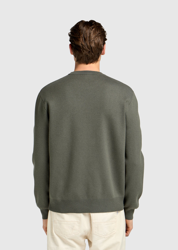 Compact Knit Crewneck - Chimera Green