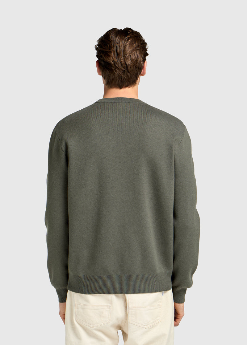 Compact Knit Crewneck - Chimera Green