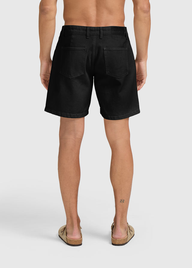 Worker Denim Short - Black