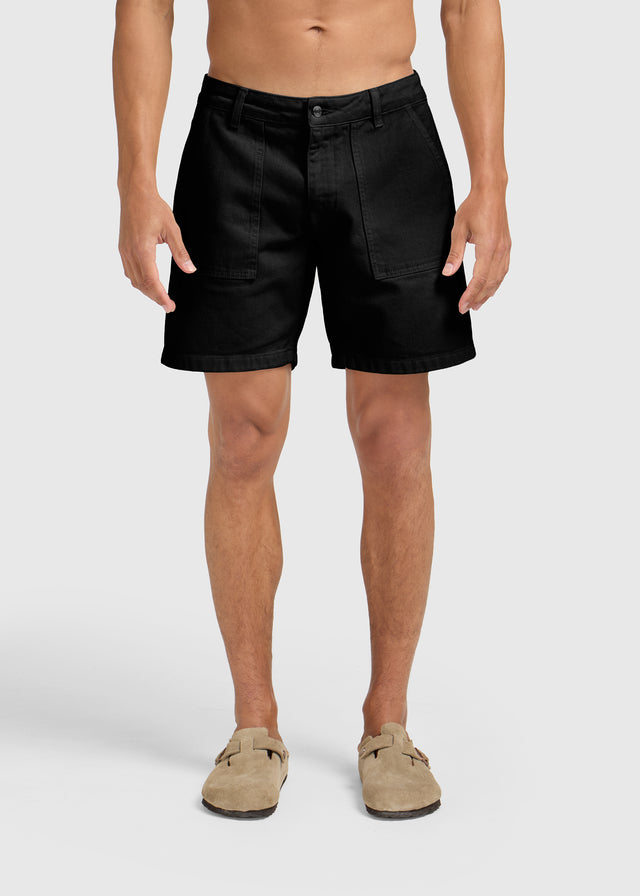 Worker Denim Short - Black