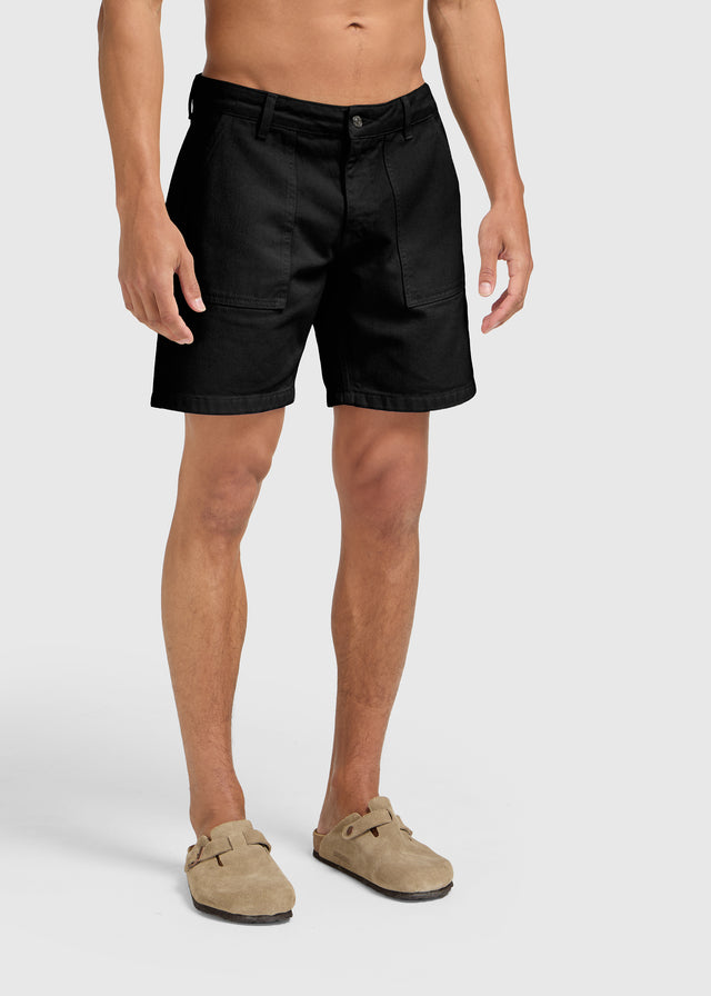 Worker Denim Short - Black