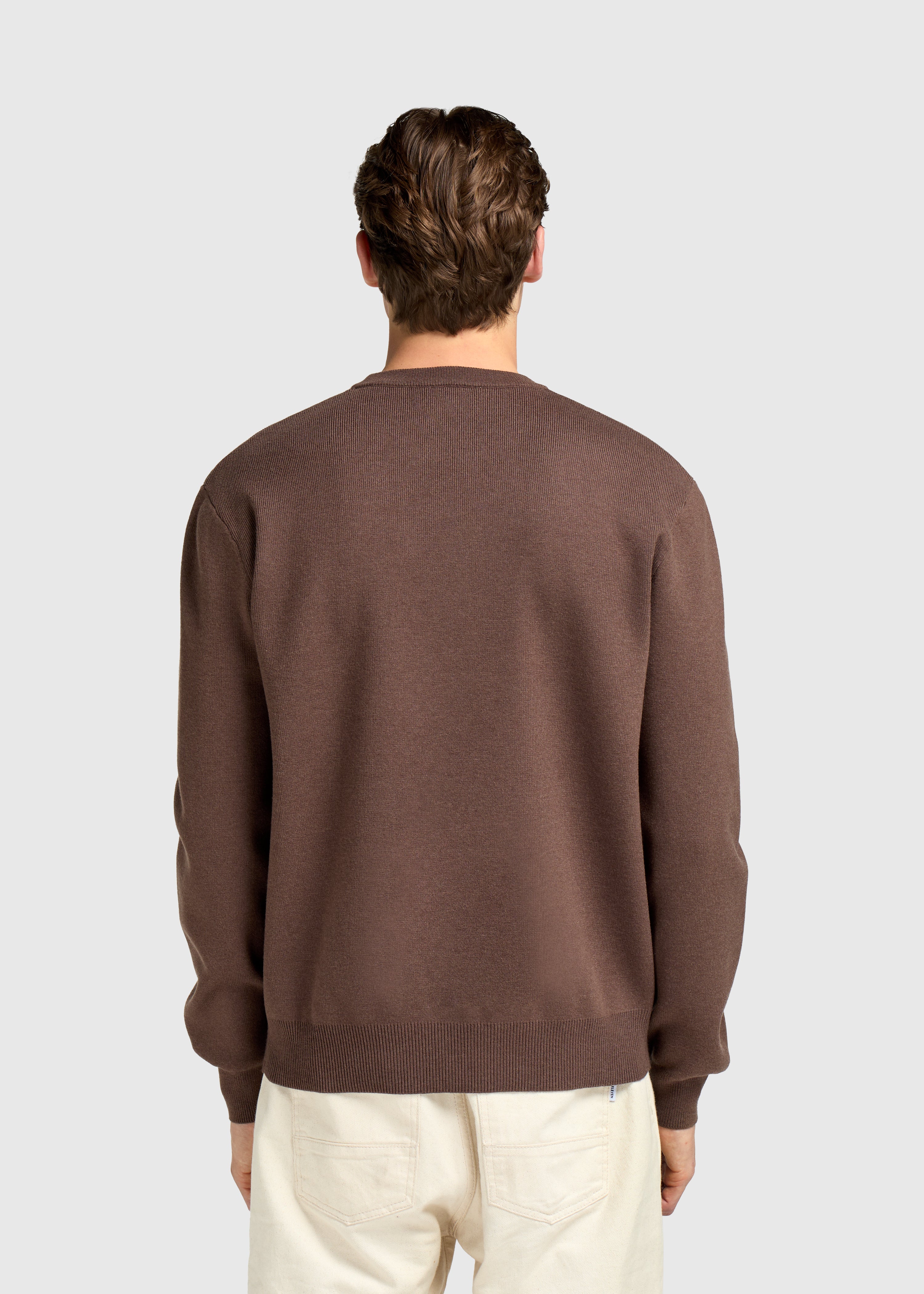 Compact Knit Crewneck - Espresso