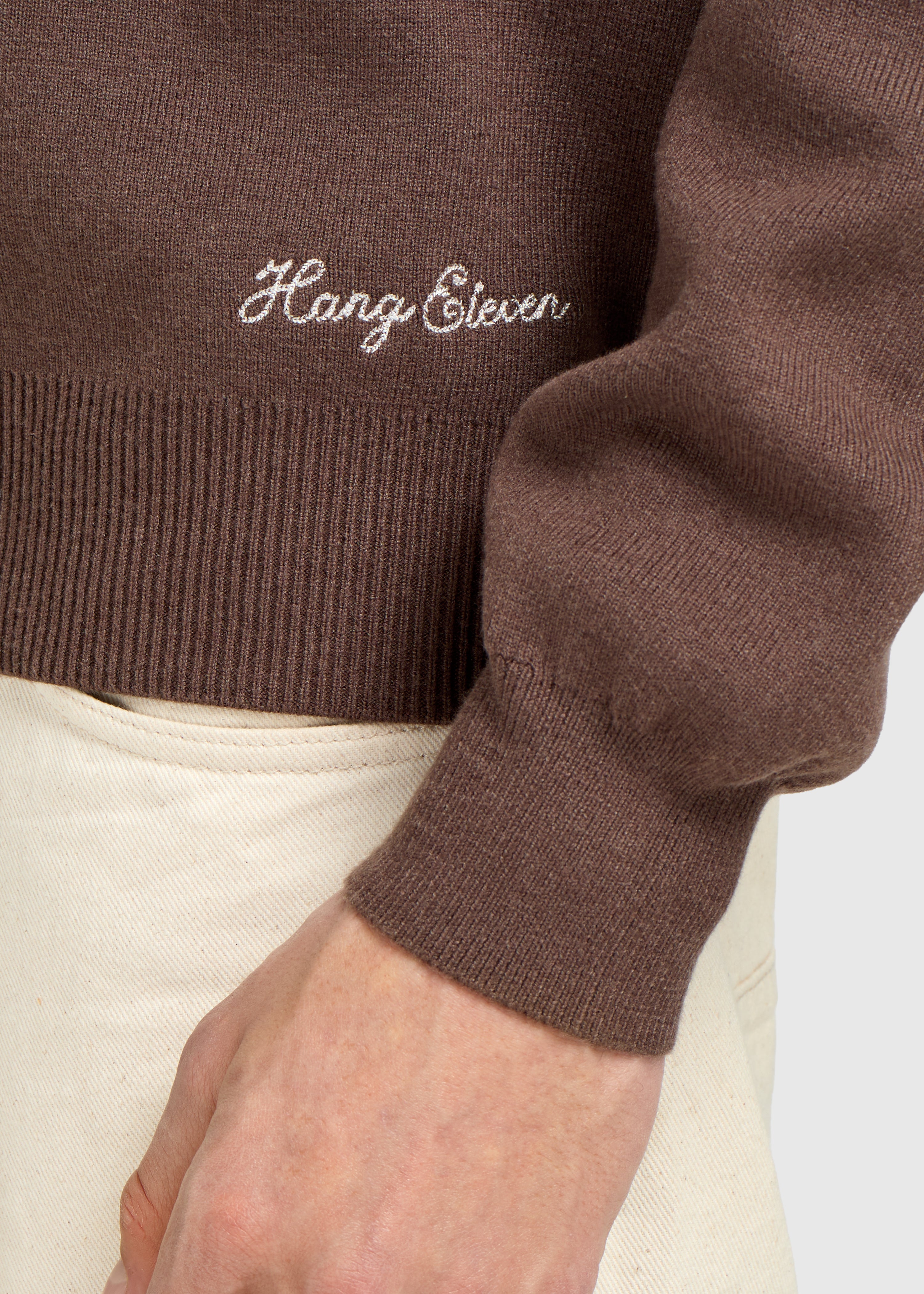 Compact Knit Crewneck - Espresso