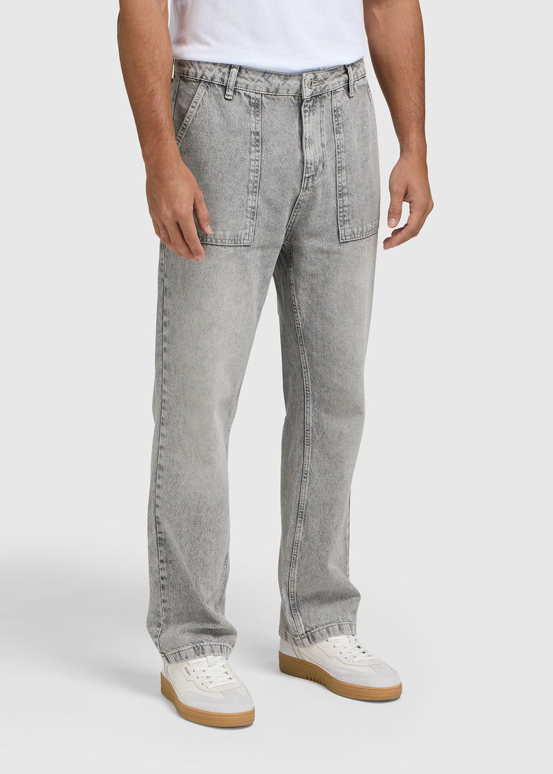 Worker Pants - Light Grey