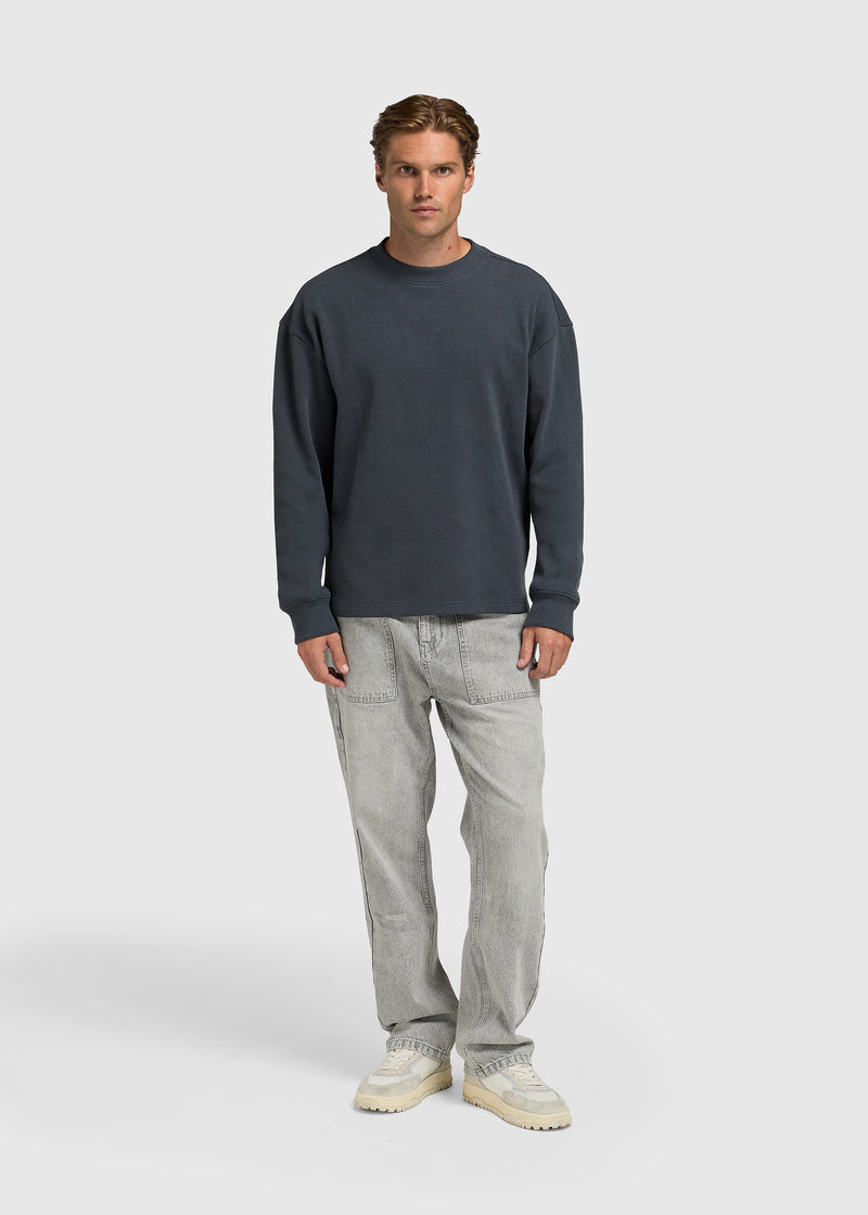 Vertical Rib Longsleeve - Ombre Blue