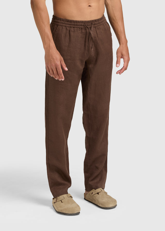 Die Leinenhose – Espresso