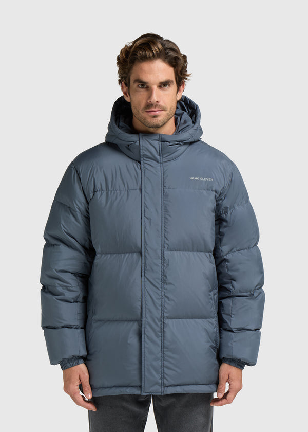 The Mid-Length Down Parka - Ombre Blue