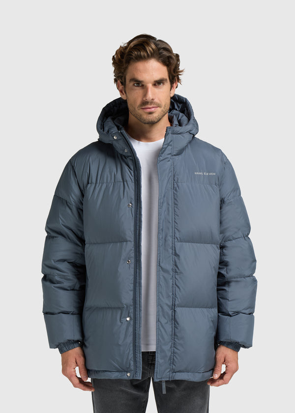 The Mid-Length Down Parka - Ombre Blue