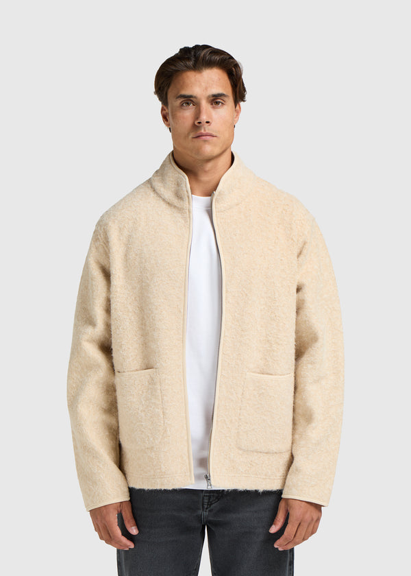 Zip Jacket - White Sand
