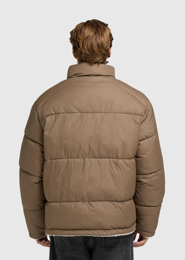 Reversible Puffer Jacket - Dark Sand