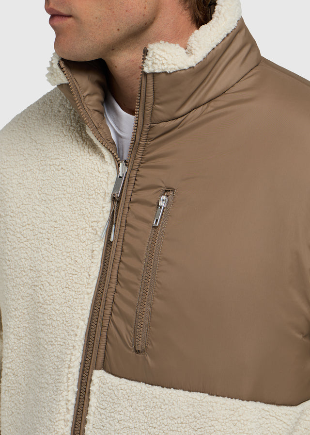 Reversible Puffer Jacket - Dark Sand
