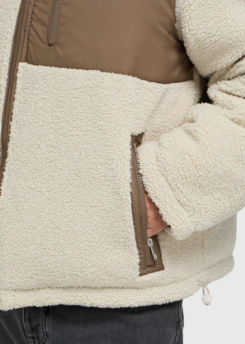 Reversible Puffer Jacket - Dark Sand