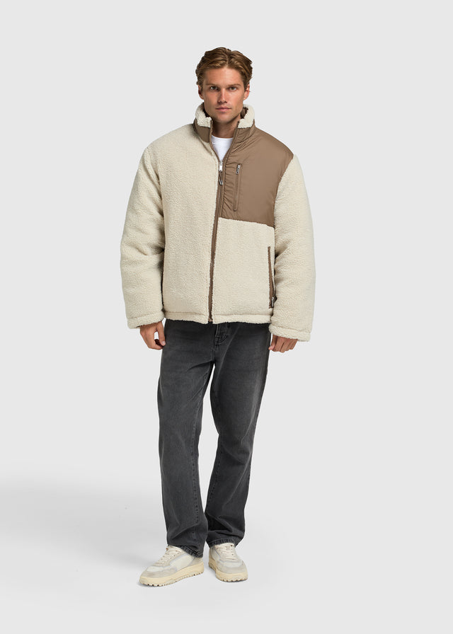 Reversible Puffer Jacket - Dark Sand