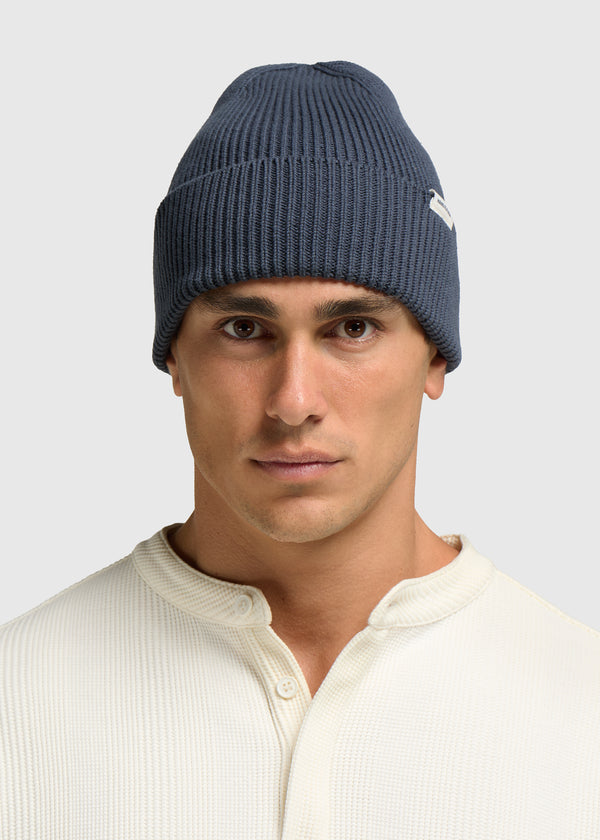 Cotton Beanie - Ombre Blue
