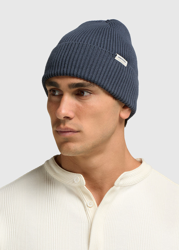 Cotton Beanie - Ombre Blue