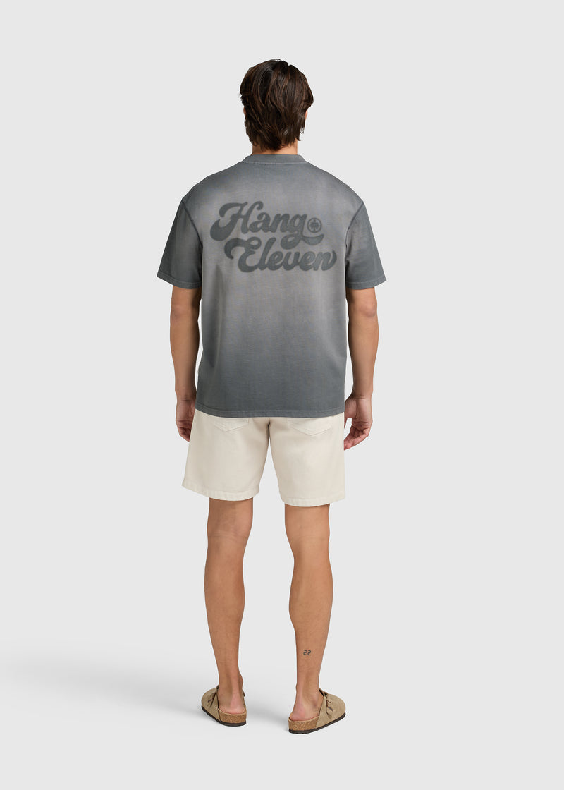 Washed Brand Tee - Anthracite