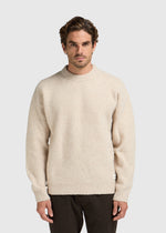 Cozy Knit Crewneck - Light Sand