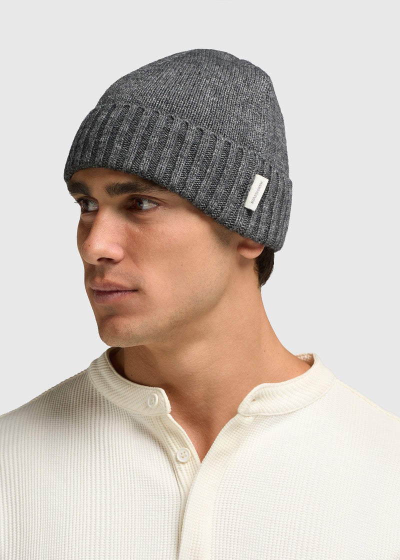 Wool Beanie - Anthracite