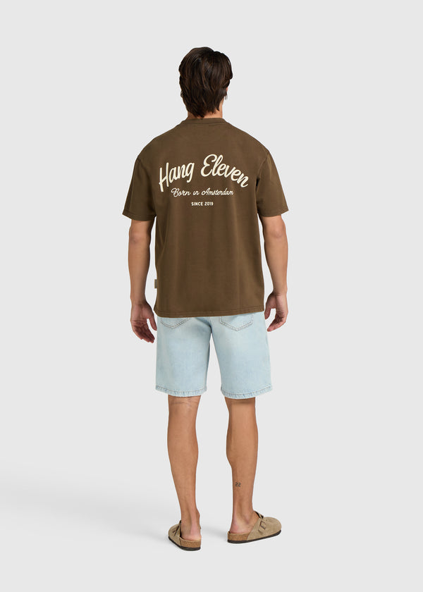 Born Tee - Washed Brown